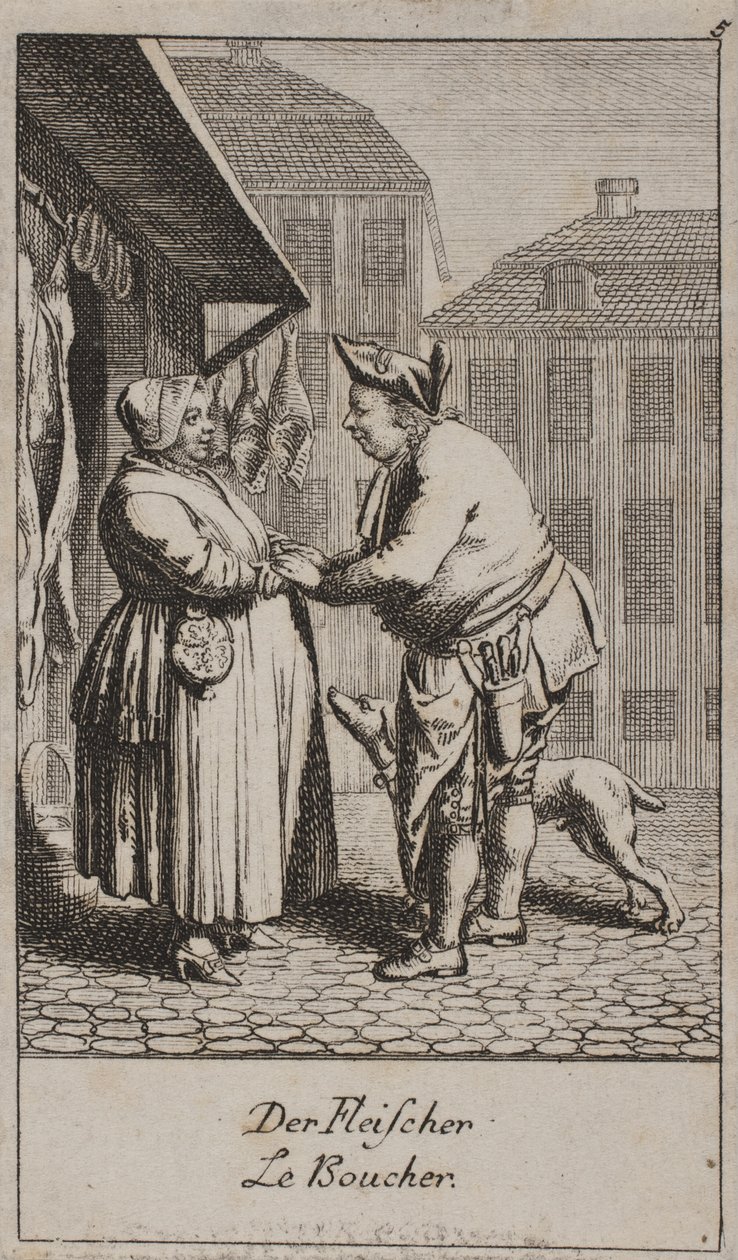 Le boucher - Daniel Nikolaus Chodowiecki