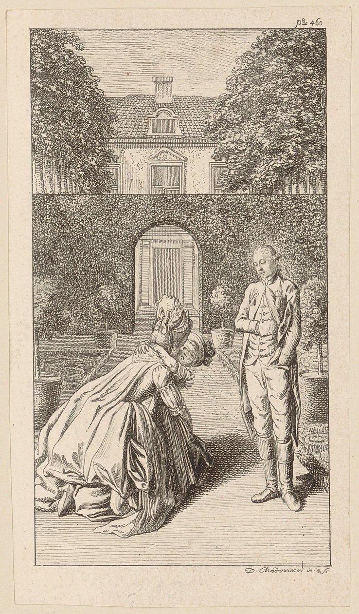 Mme von W. embrasse sa fille, que Alexander regarde d