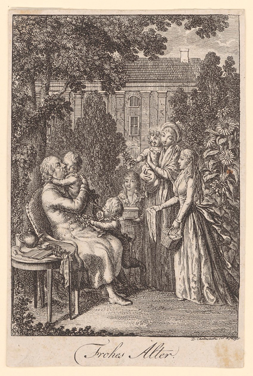 Une vieillesse heureuse - Daniel Nikolaus Chodowiecki