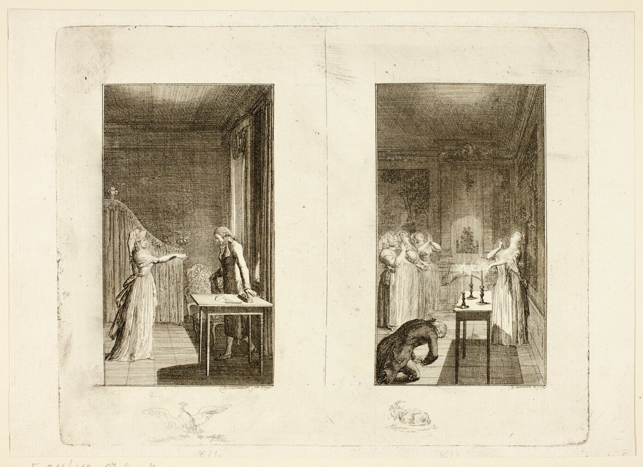 Illustration tirée de *Clarissa* de Samuel Richardson - Daniel Nikolaus Chodowiecki
