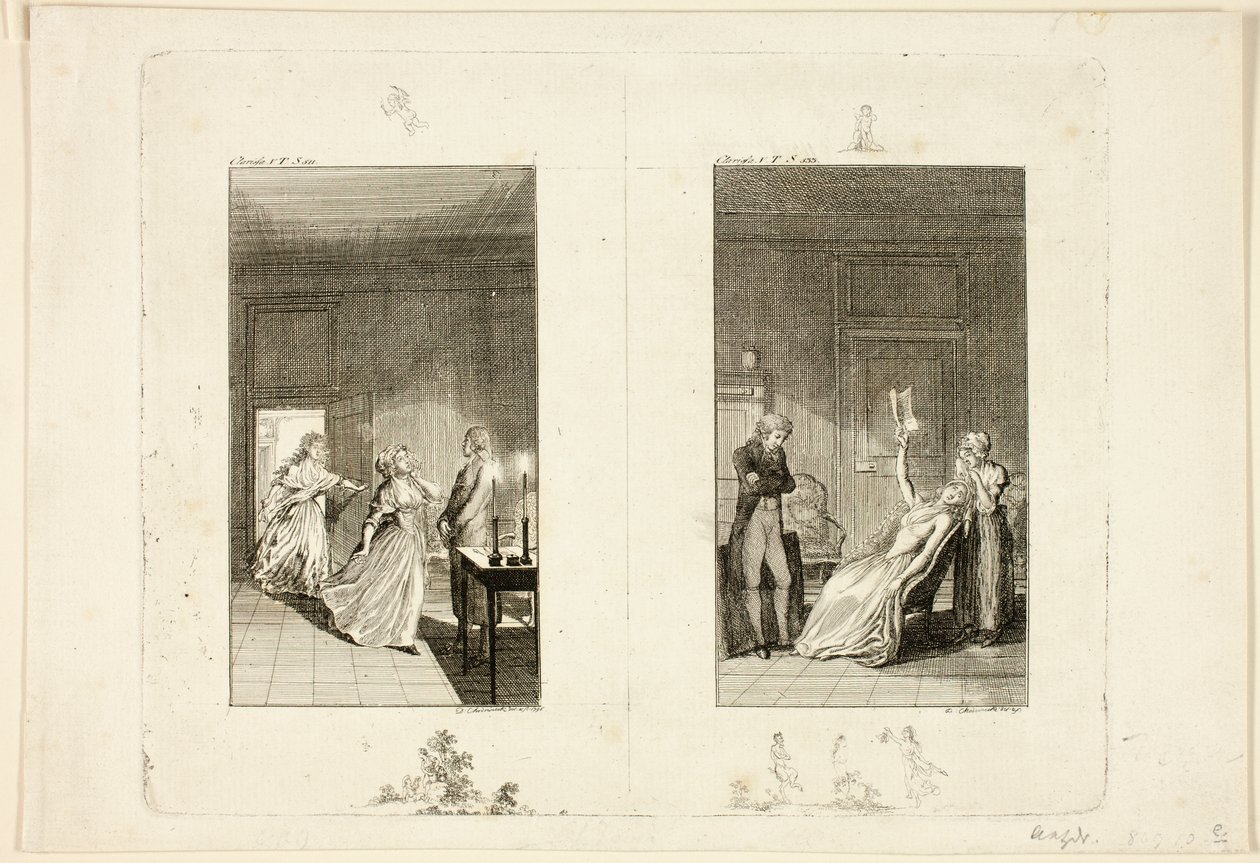 Illustration tirée de *Clarissa* de Samuel Richardson - Daniel Nikolaus Chodowiecki