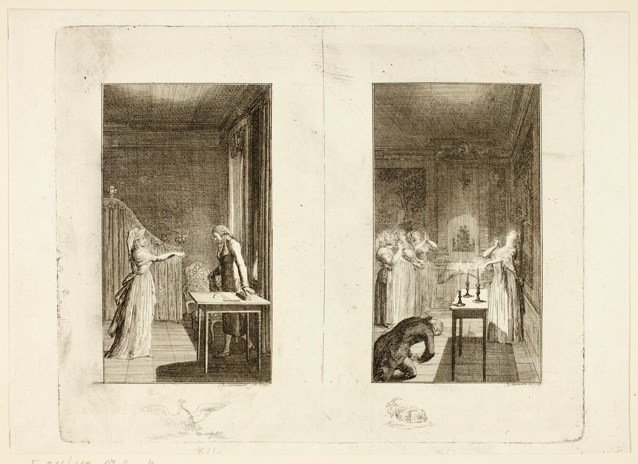 Illustration tirée de *Clarissa* de Samuel Richardson - Daniel Nikolaus Chodowiecki