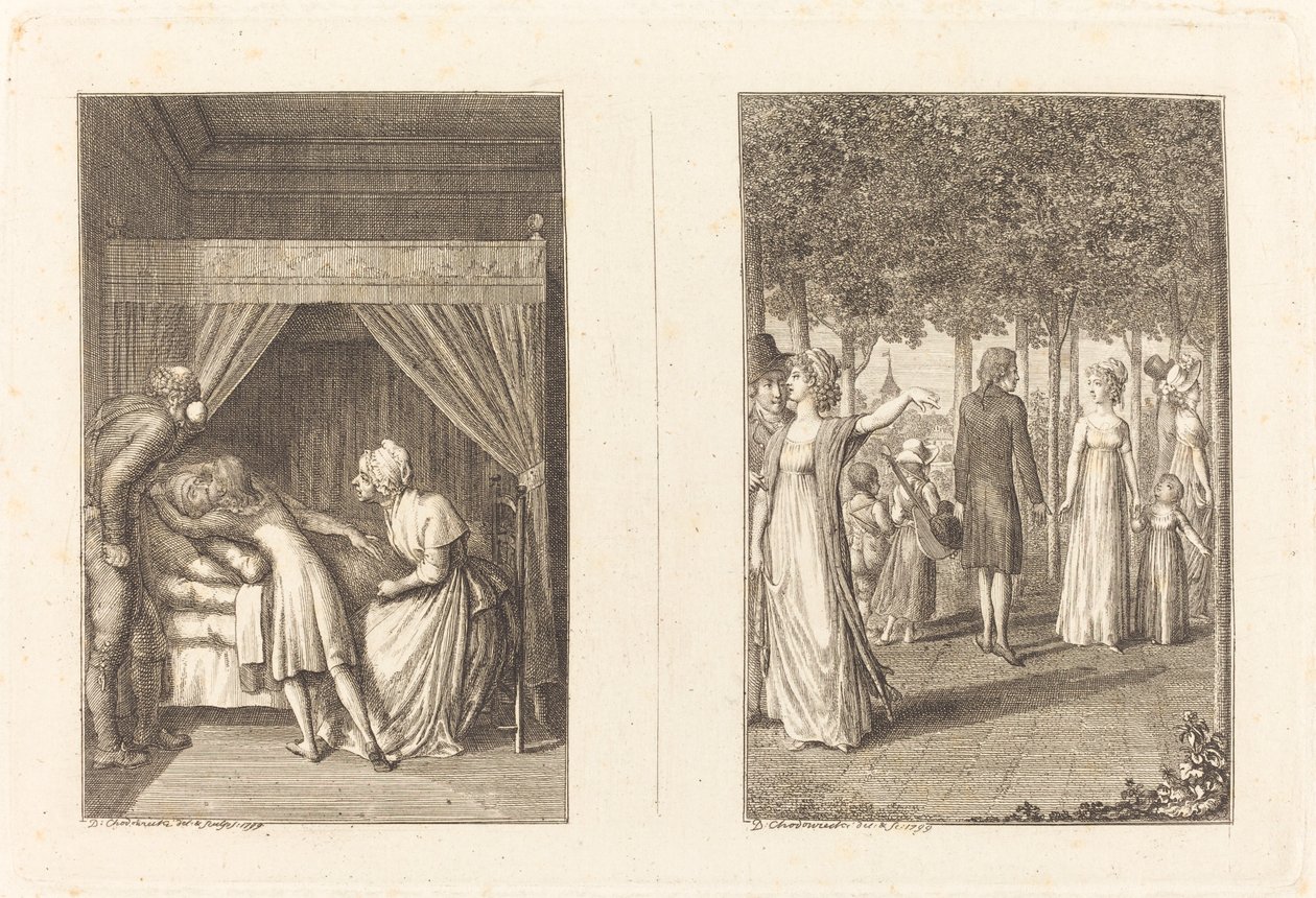Illustrations de La Fontaine - Daniel Nikolaus Chodowiecki