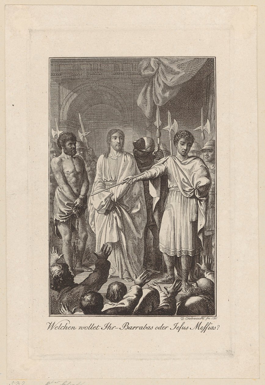 Jésus et Barabbas devant Pilate - Daniel Nikolaus Chodowiecki