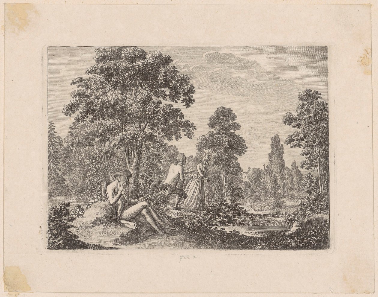 Jeune homme à la silhouette - Daniel Nikolaus Chodowiecki