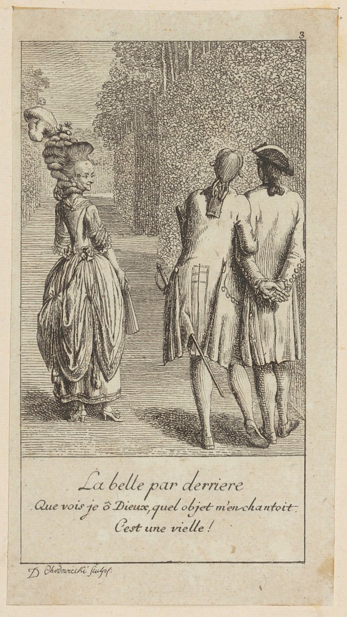 La belle par derrière - Daniel Nikolaus Chodowiecki