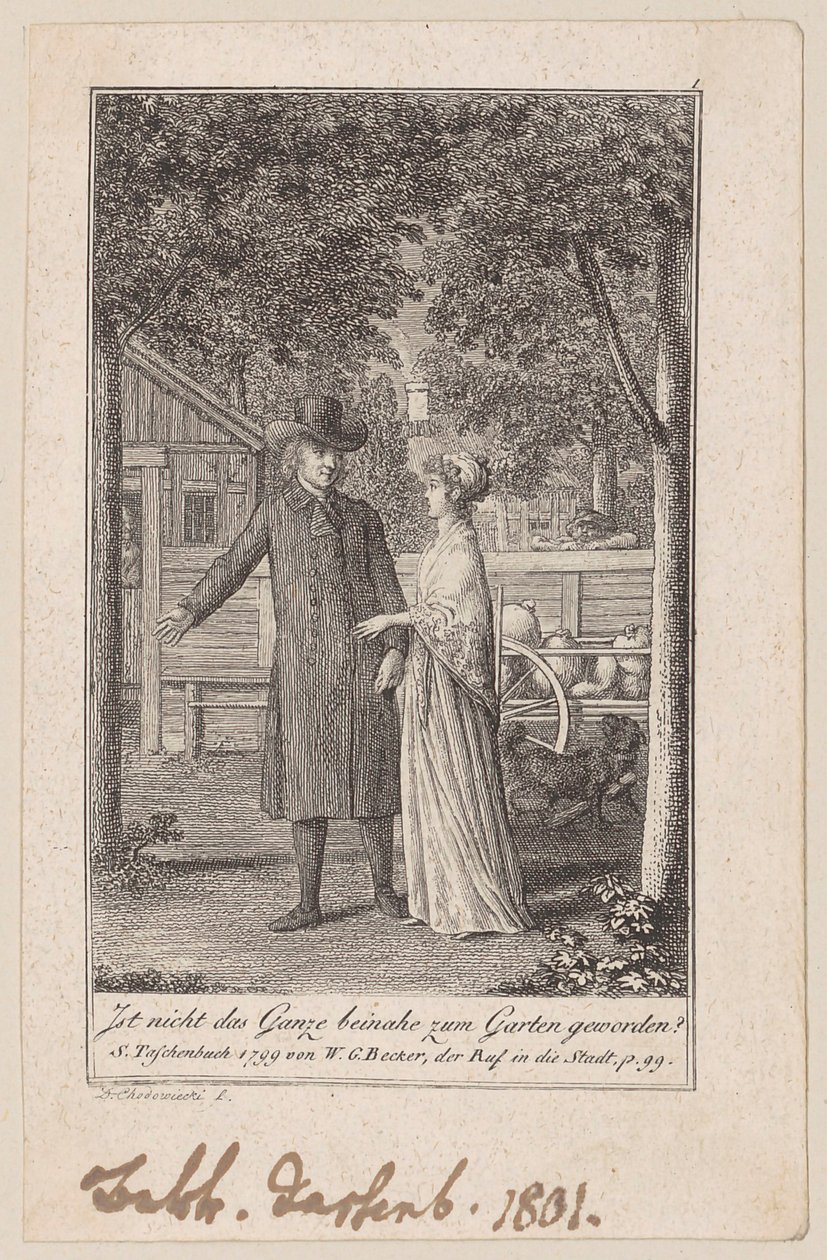 Le pasteur Sembach avec sa fille, planche 1 de la série « L