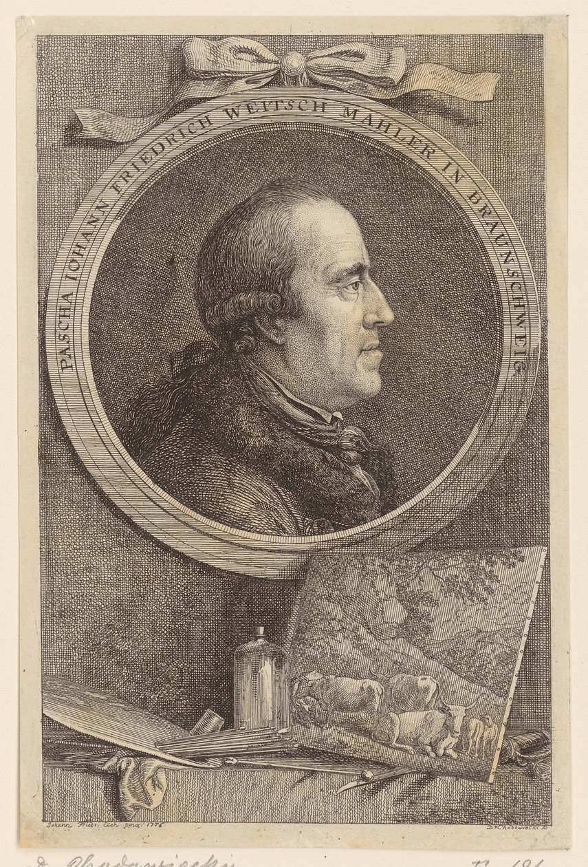Portrait de Pascha Johann Friedrich Weitsch - Daniel Nikolaus Chodowiecki