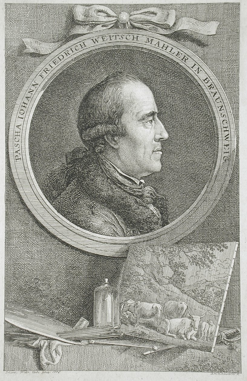 Portrait de Pascha Johann Friedrich Weitsch Mahler à Brunswick - Daniel Nikolaus Chodowiecki