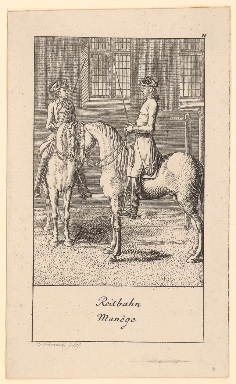 Manège - Daniel Nikolaus Chodowiecki