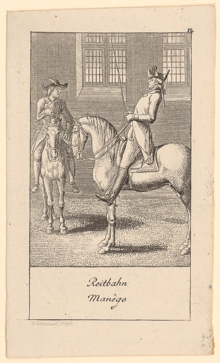 Manège - Daniel Nikolaus Chodowiecki