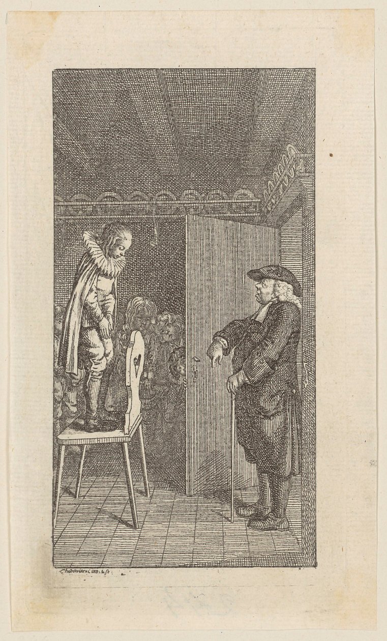 Gravure sur cuivre illustrant « Les années de jeunesse d