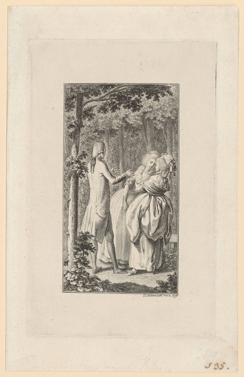Gravure de titre illustrant « Héloïse » de Jean-Jacques Rousseau - Daniel Nikolaus Chodowiecki