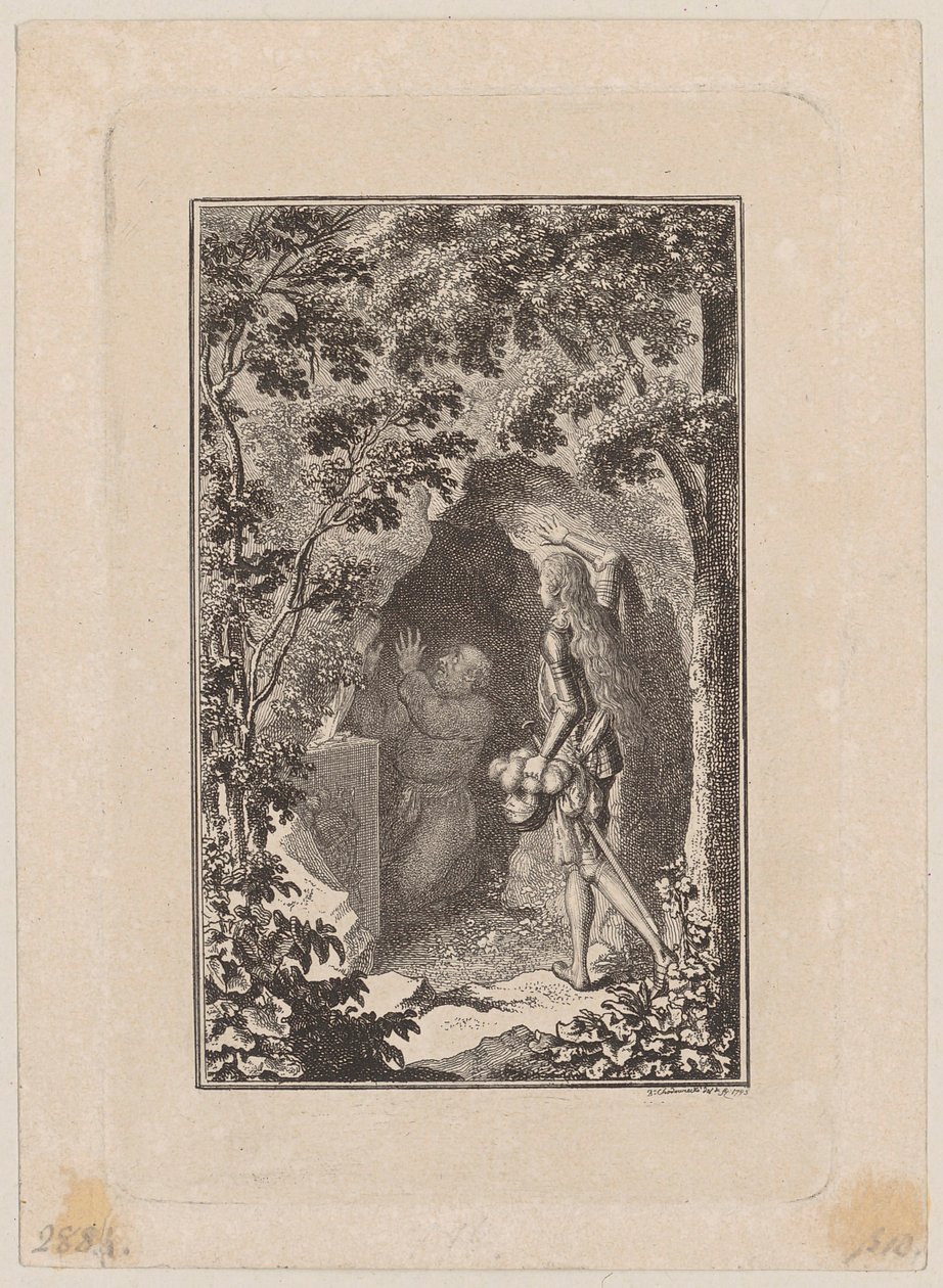 Gravure sur cuivre illustrant les « Scènes » de Mühlenpfordt - Daniel Nikolaus Chodowiecki