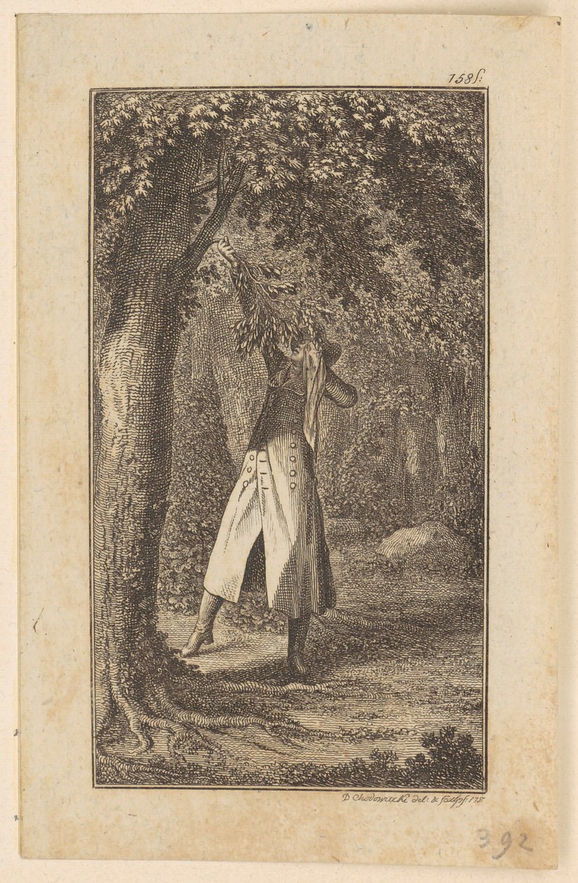 Gravure de titre illustrant « Wilhelm von Blumenthal » de Schummel, deuxième partie - Daniel Nikolaus Chodowiecki