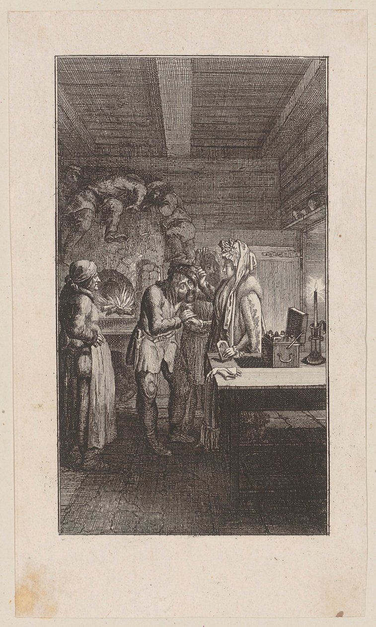 Gravure sur cuivre illustrant l