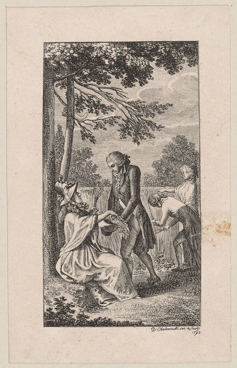 Gravure sur cuivre illustrant la couverture de « L