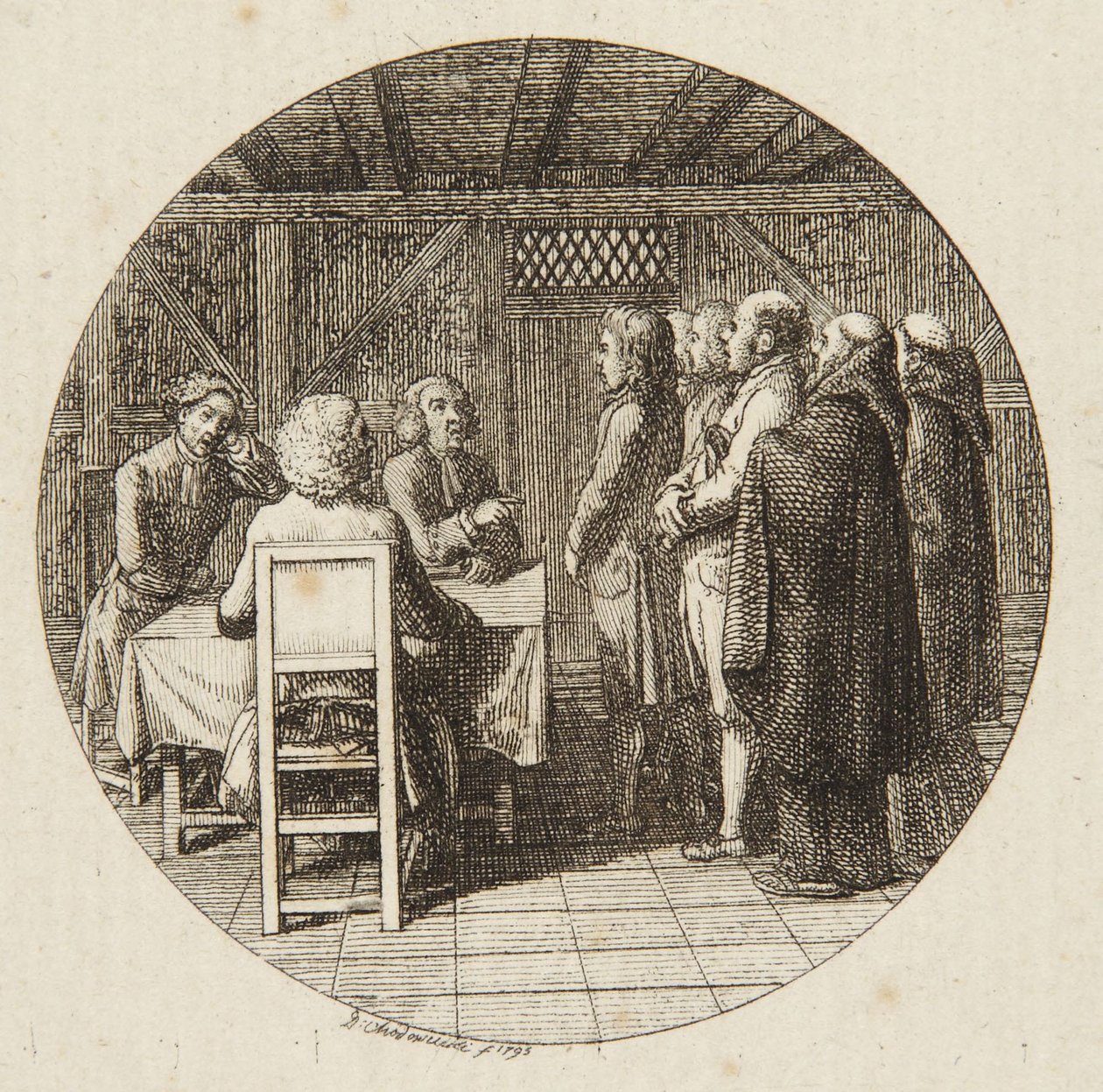 Vignette de titre pour « Les martyrs de la vérité » - Daniel Nikolaus Chodowiecki