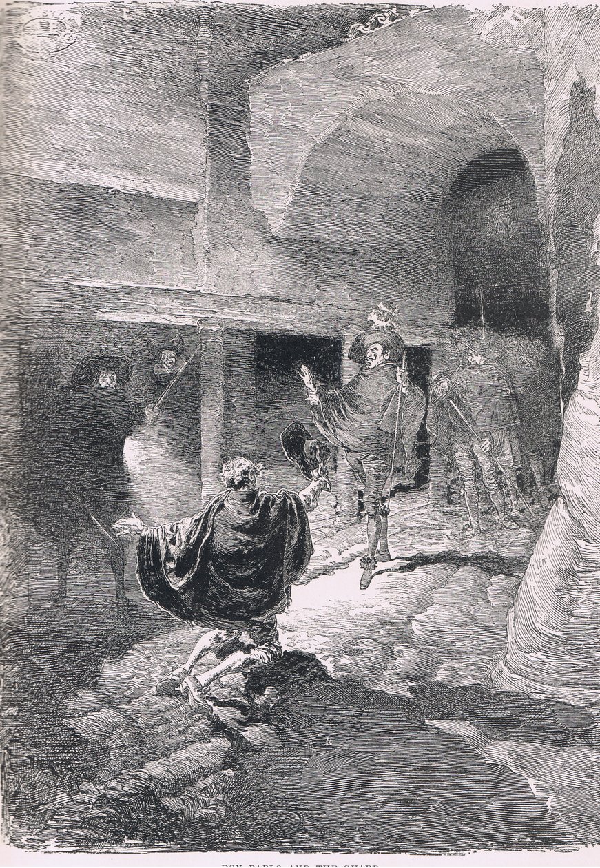 Don Pablo et la garde, du Magazine of Art 1893, Cassell and Company - Daniel Urrabieta Vierge