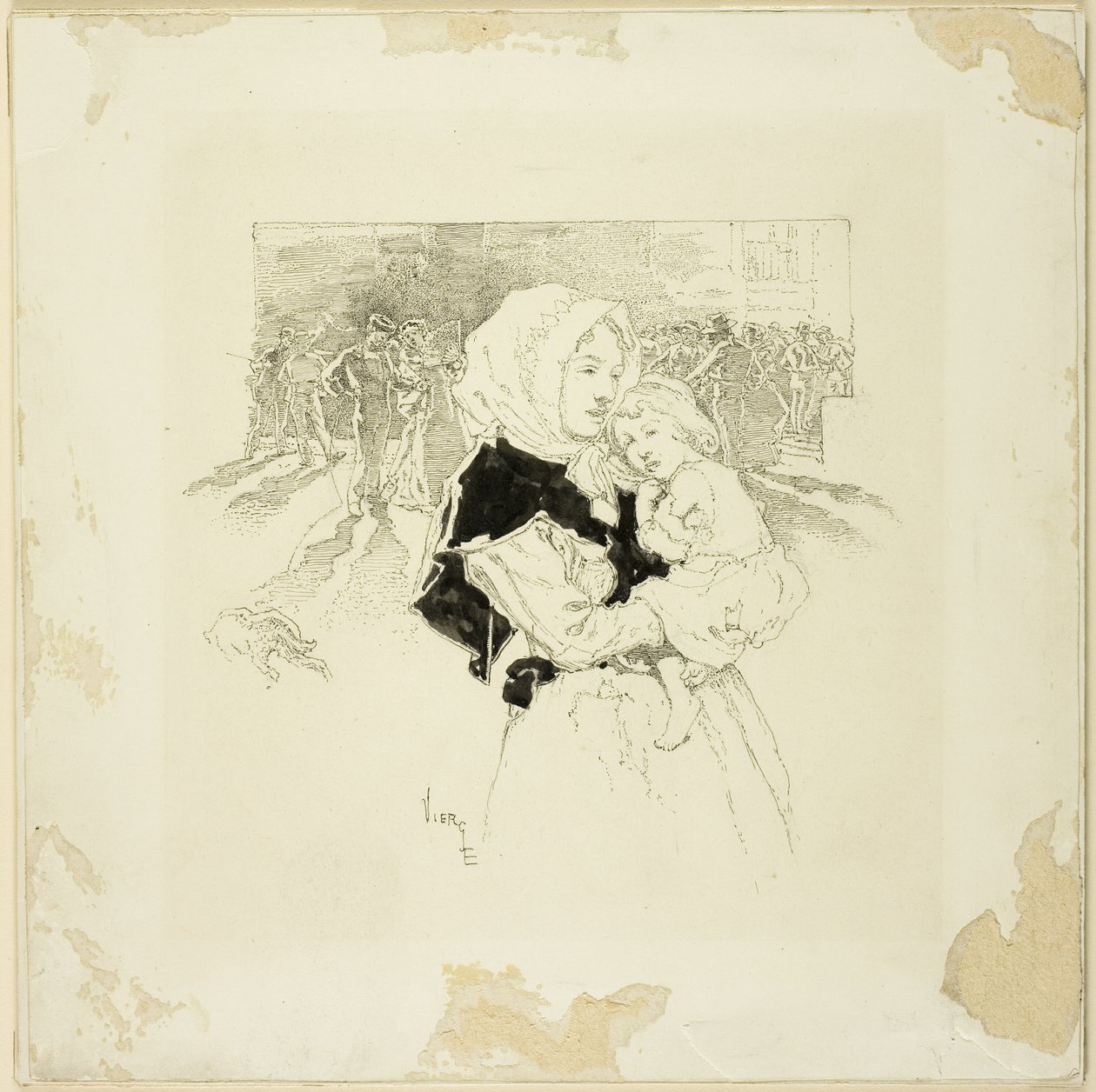 Femme et enfant - Daniel Urrabieta Vierge
