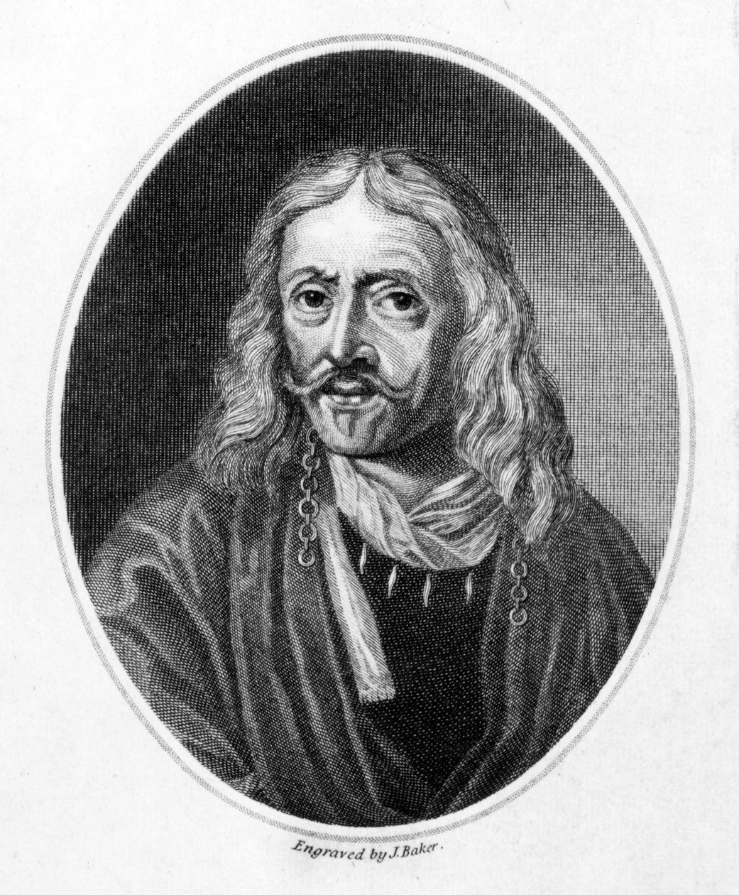 Johannes Hevelius, gravé par J. Baker - Daniel the Younger Schultz