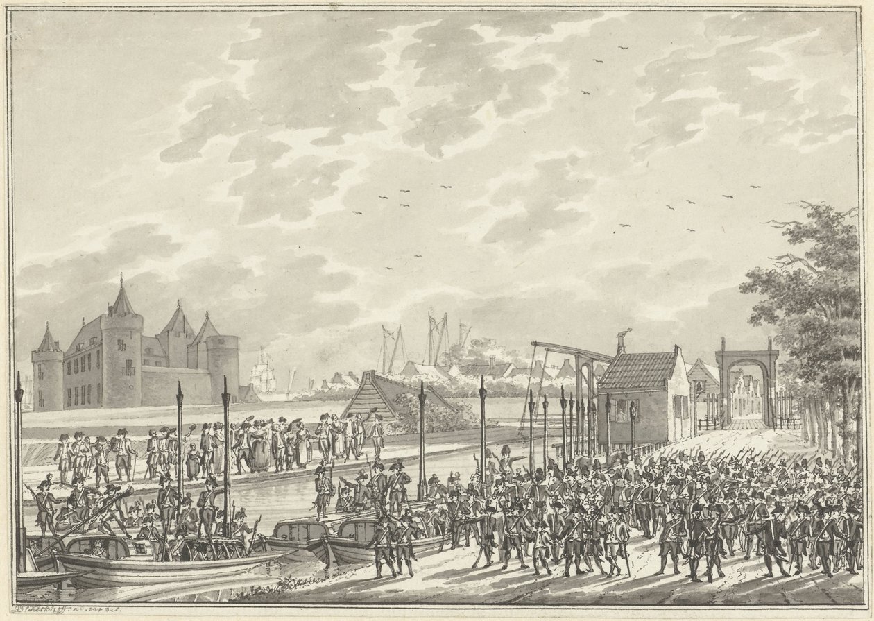 Arrivée des citoyens armés d