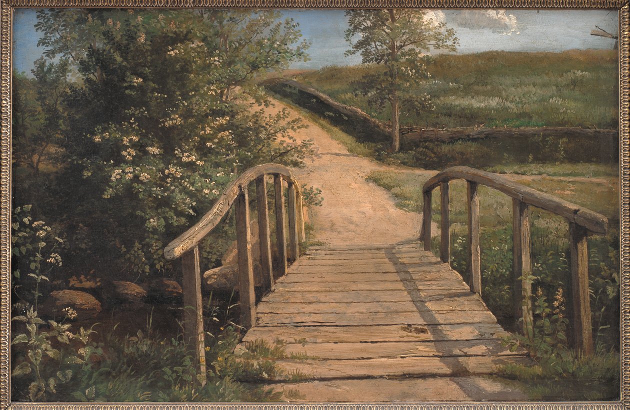 Pont sur un ruisseau à Assens, Funen - Dankvart Dreyer