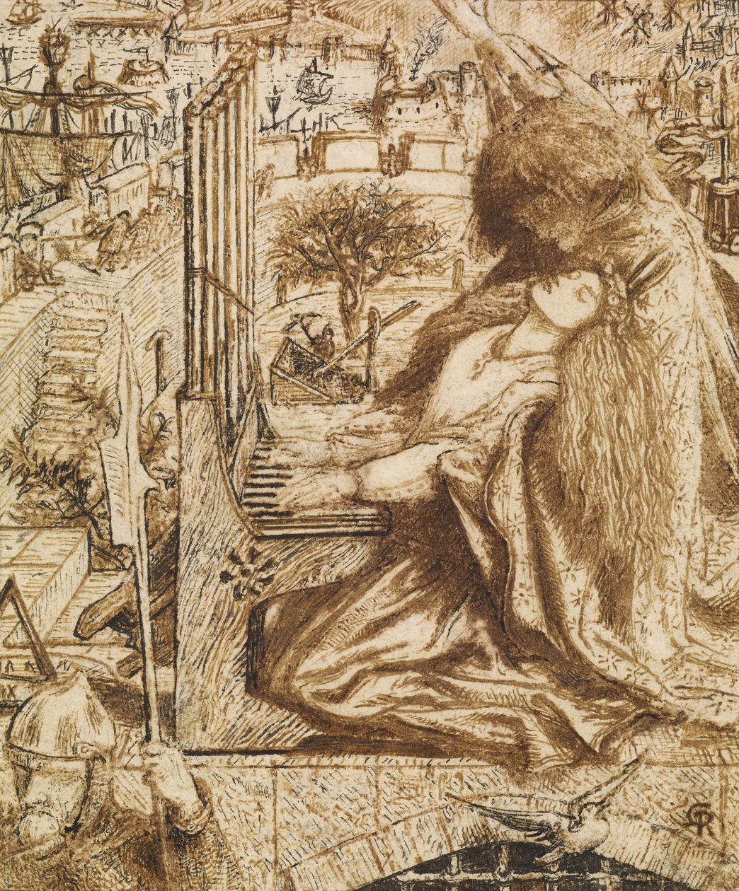 Design pour Moxons Tennyson - Dante Gabriel Charles Rossetti
