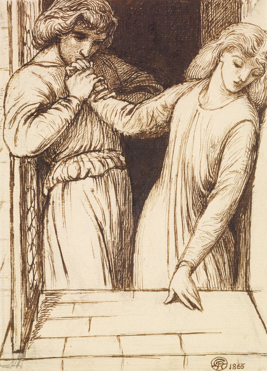 Hamlet et Ophélie - Dante Gabriel Charles Rossetti