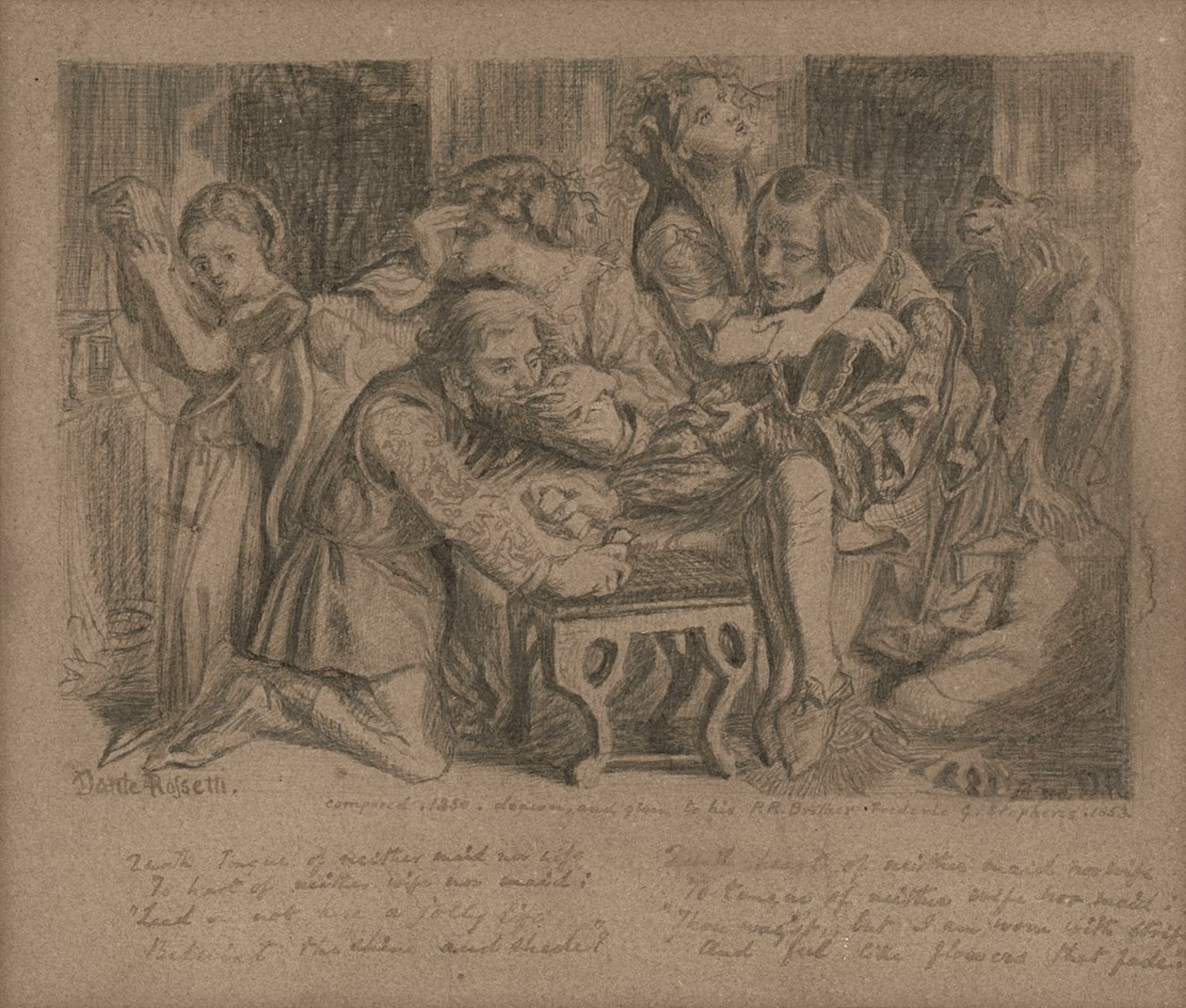 Hesterna Rosa, 1850 - Dante Gabriel Charles Rossetti