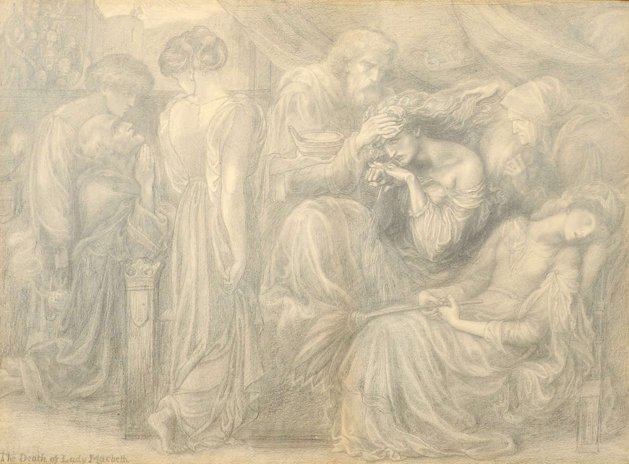 La Mort de Lady Macbeth, c.1875 - Dante Gabriel Charles Rossetti