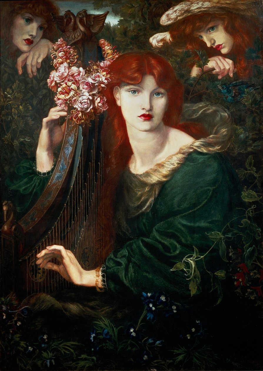 "La Ghirlandata", peinture de Dante Gabriel Rossetti - Dante Gabriel Charles Rossetti