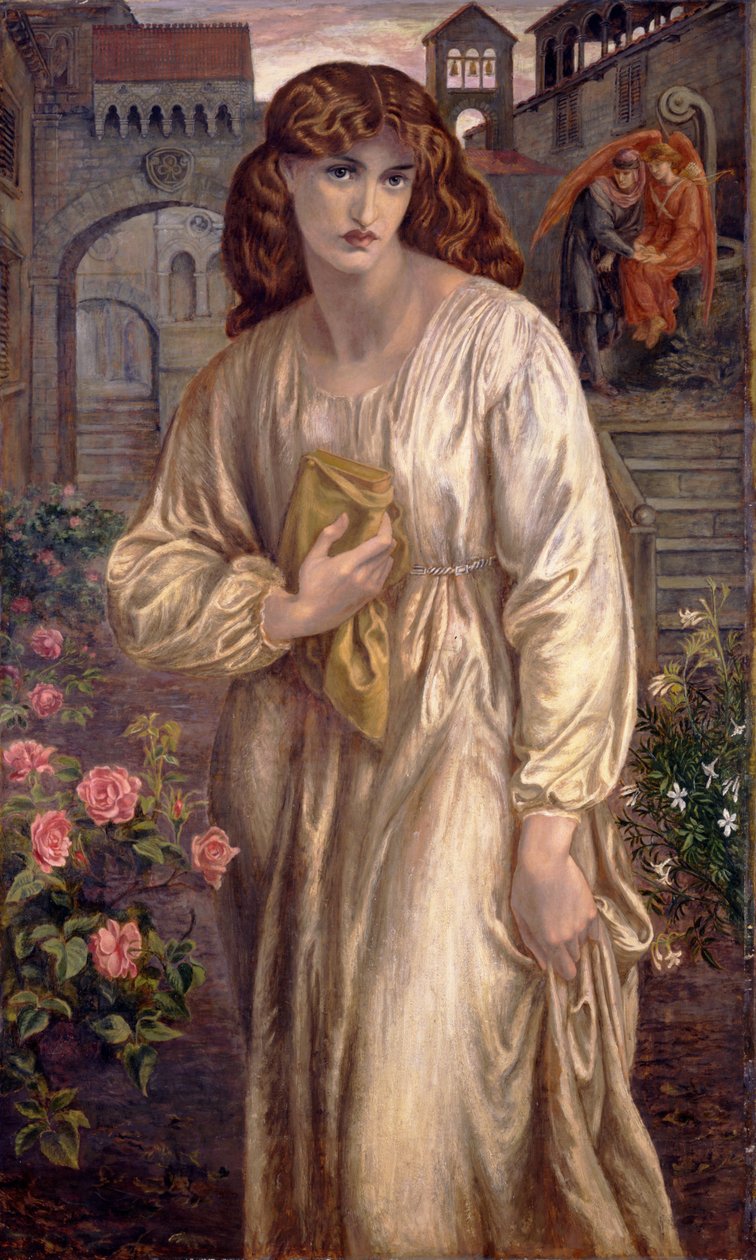 La salutation de Béatrice - Dante Gabriel Charles Rossetti