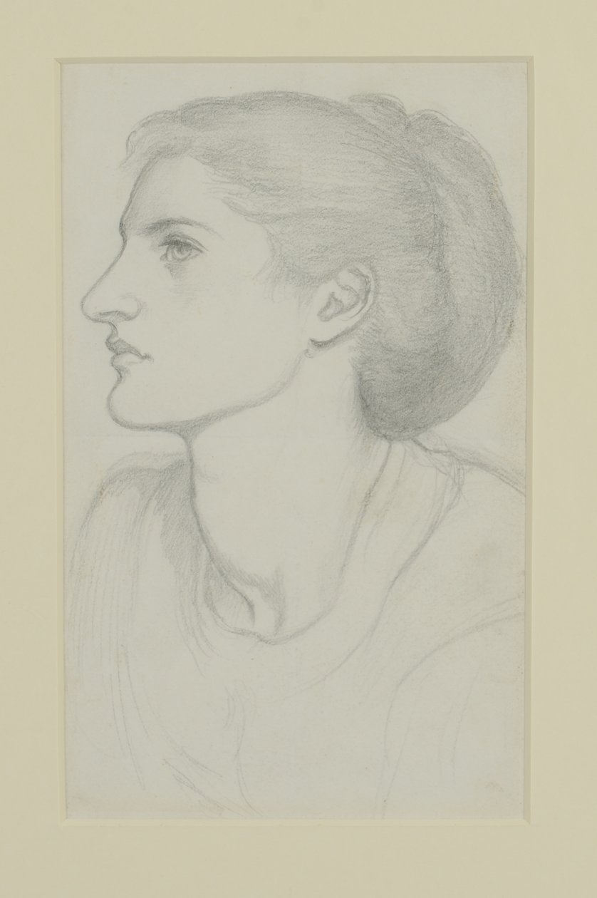 Tête de femme - Dante Gabriel Charles Rossetti
