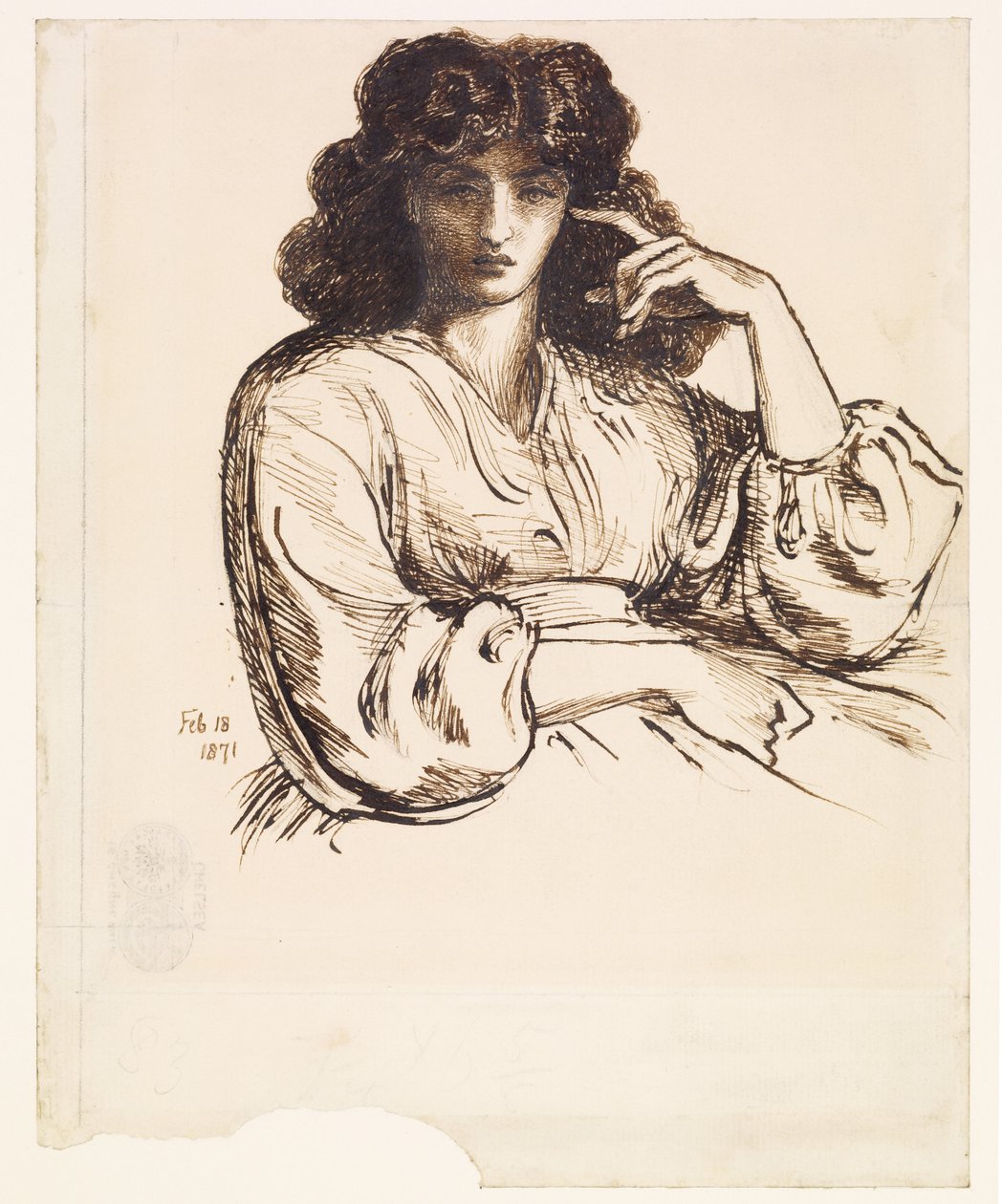 Portrait de Jane Morris - Dante Gabriel Rossetti