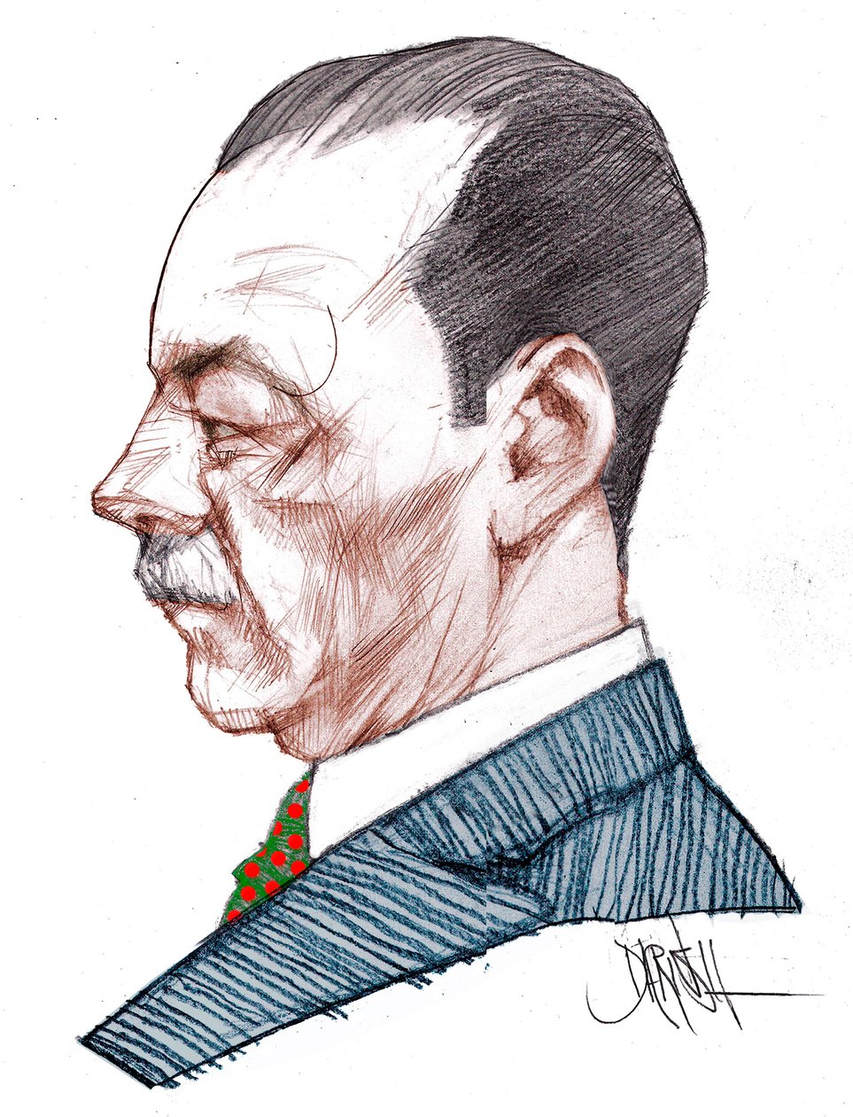 Paolo Vita-Finzi, 2023 (dessin numérique au crayon de couleur) - Dariush Radpour