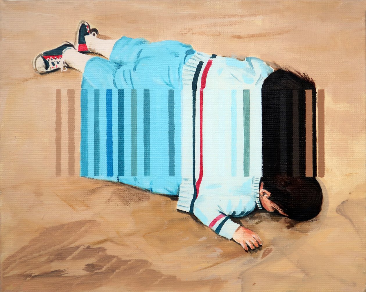 Beached, 2019 (acrylique sur toile) - Darren Coffield