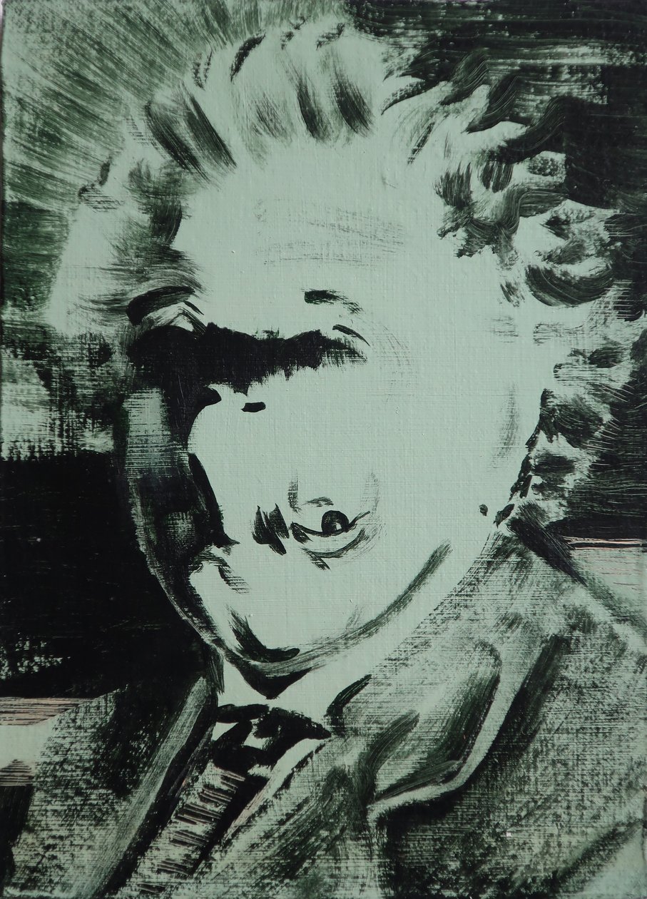 Einstein, 2013 (acrylique sur panneau) - Darren Coffield