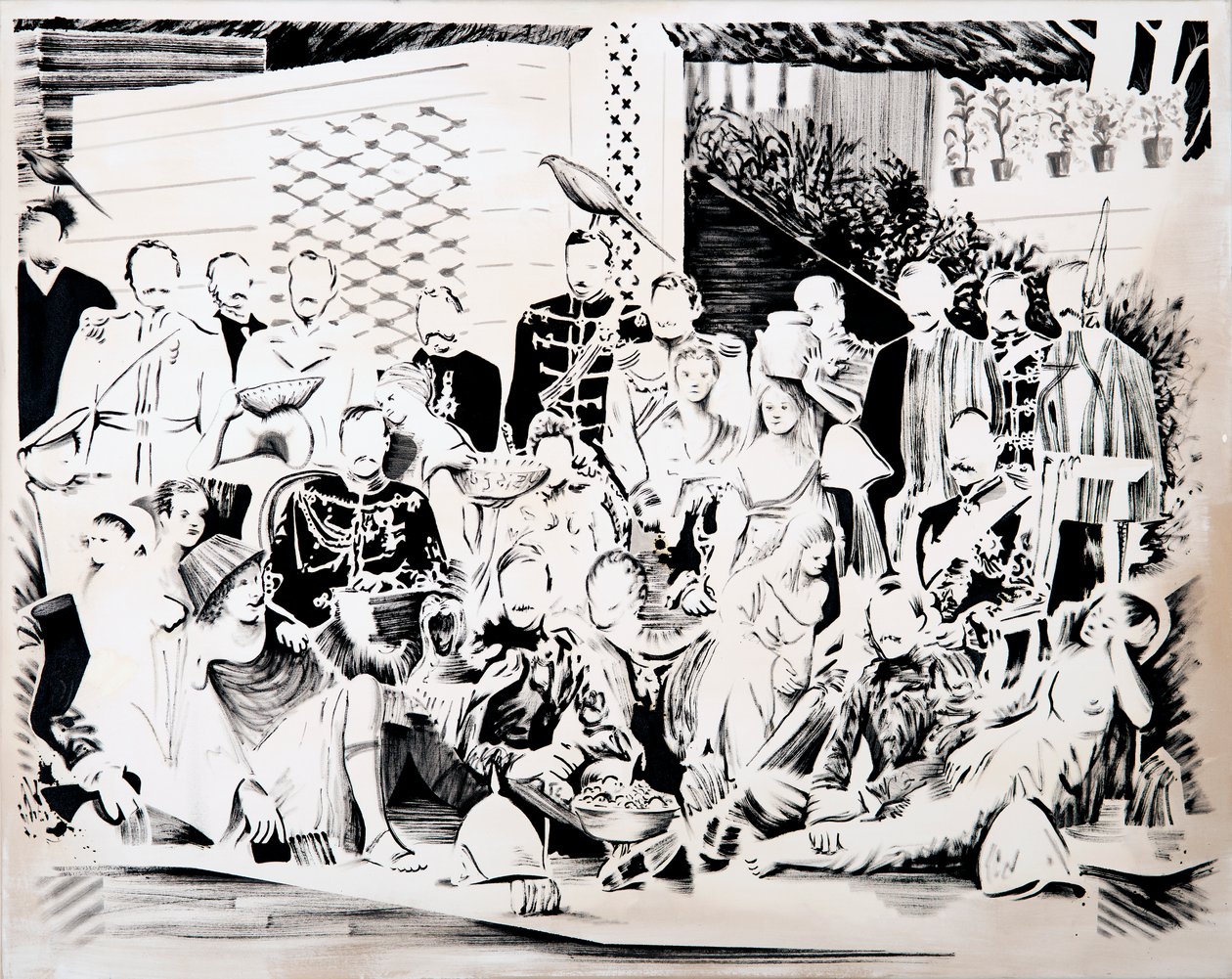 Fête des Dieux, 2017 (huile sur toile) - Darren Coffield
