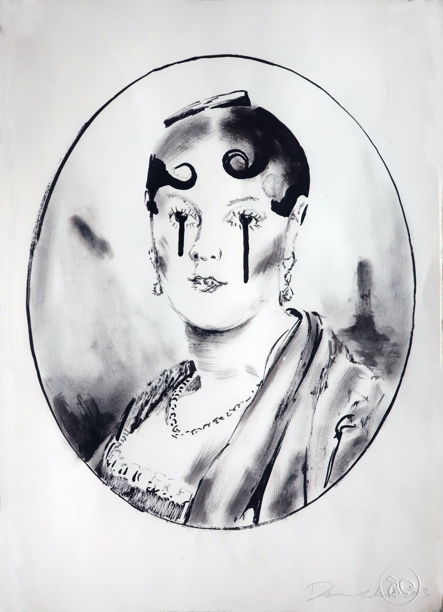 Ingre Girl 4, 2003 (encre sur papier) - Darren Coffield
