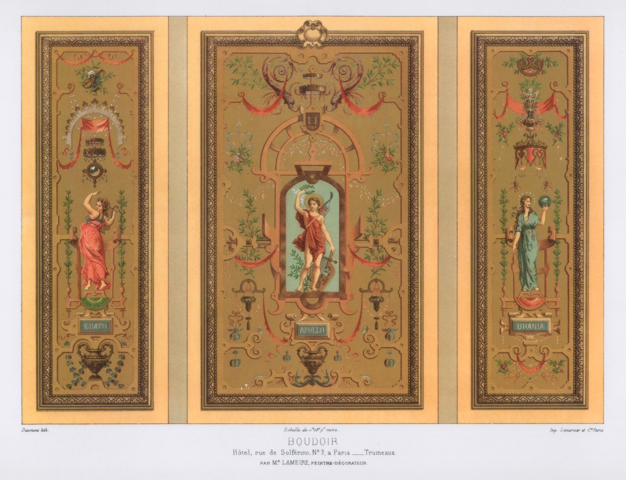 Boudoir, Rue de Solferino, Paris, 19ème siècle - Daumont