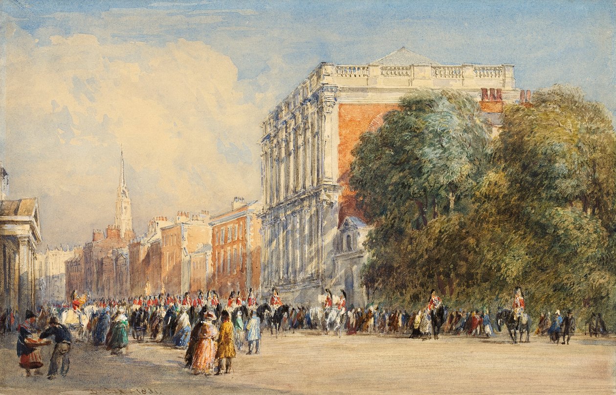 Vieux Whitehall avec les gardes de la vie, 1831 - David Cox