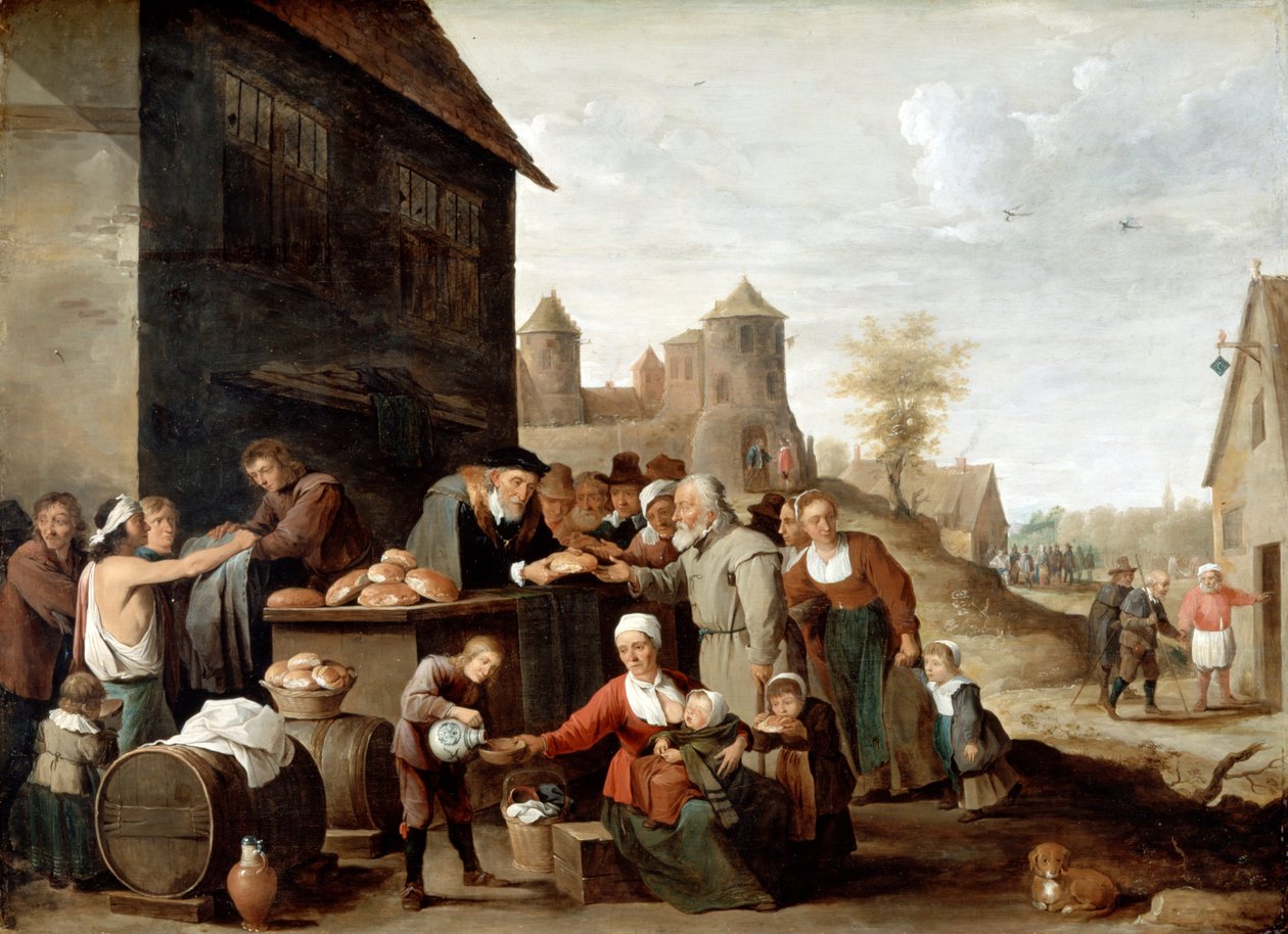 Les sept œuvres de miséricorde corporelle - David Teniers the Younger
