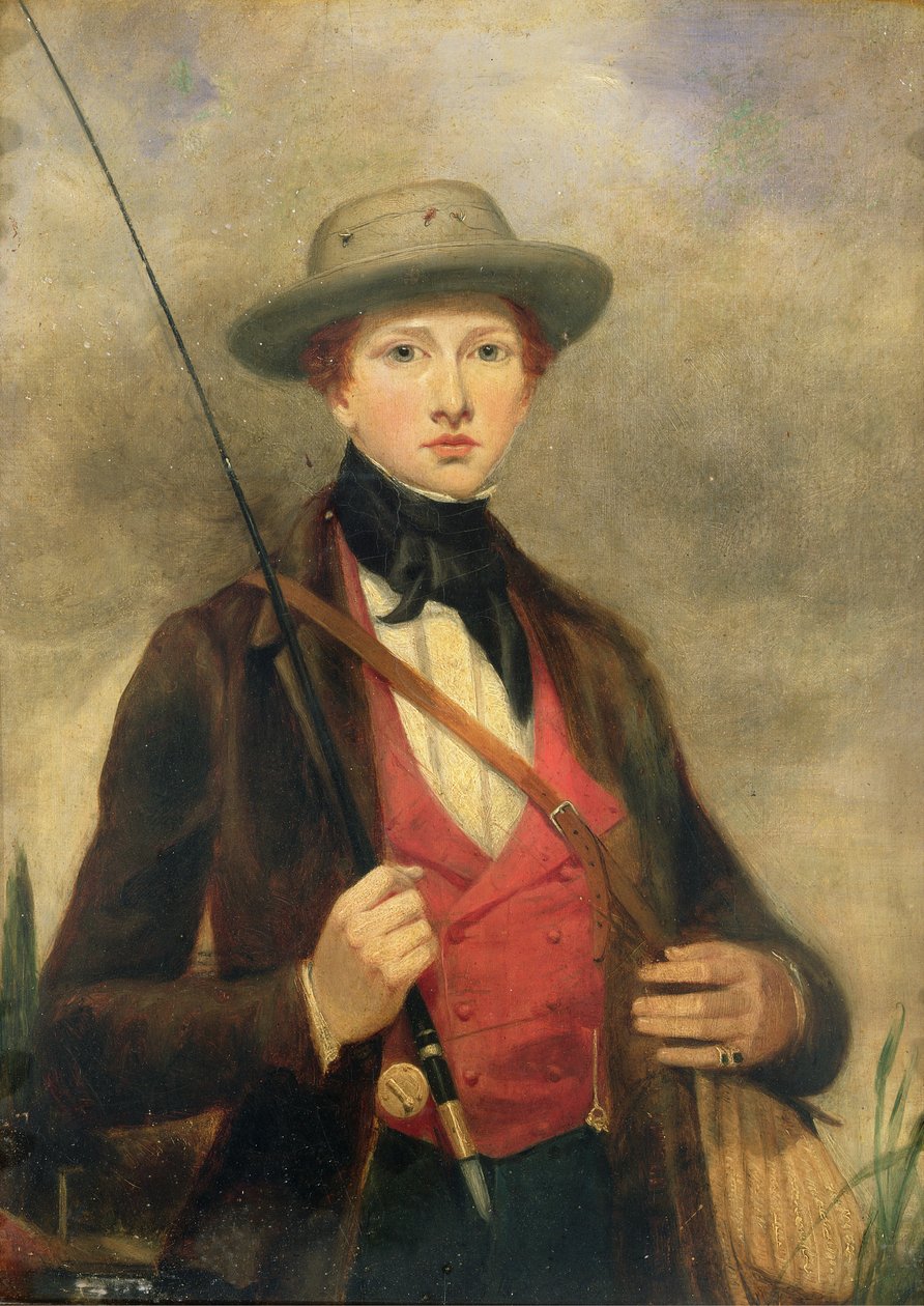Garçon avec une canne à pêche - David Wilkie