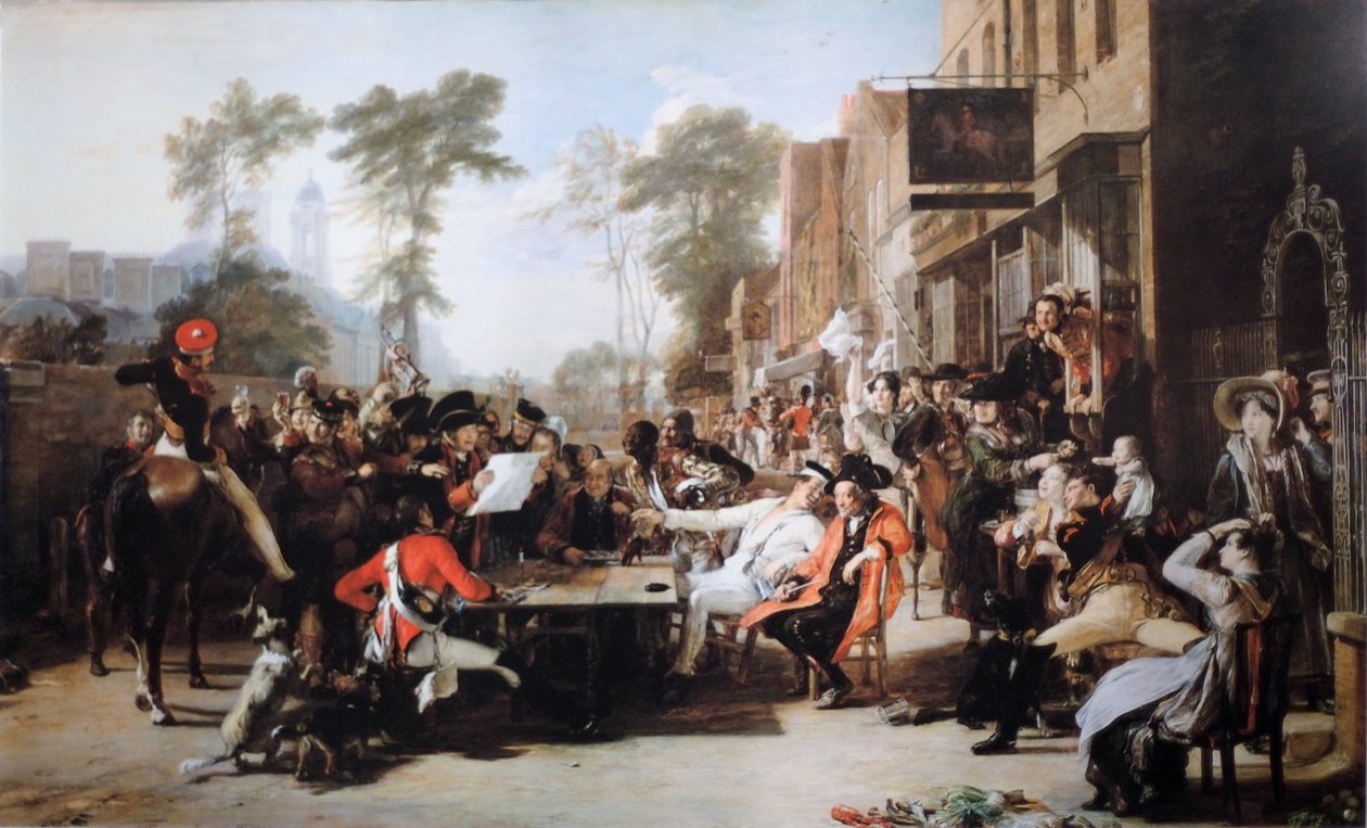 Les pensionnaires de Chelsea lisant la dépêche de Waterloo - David Wilkie