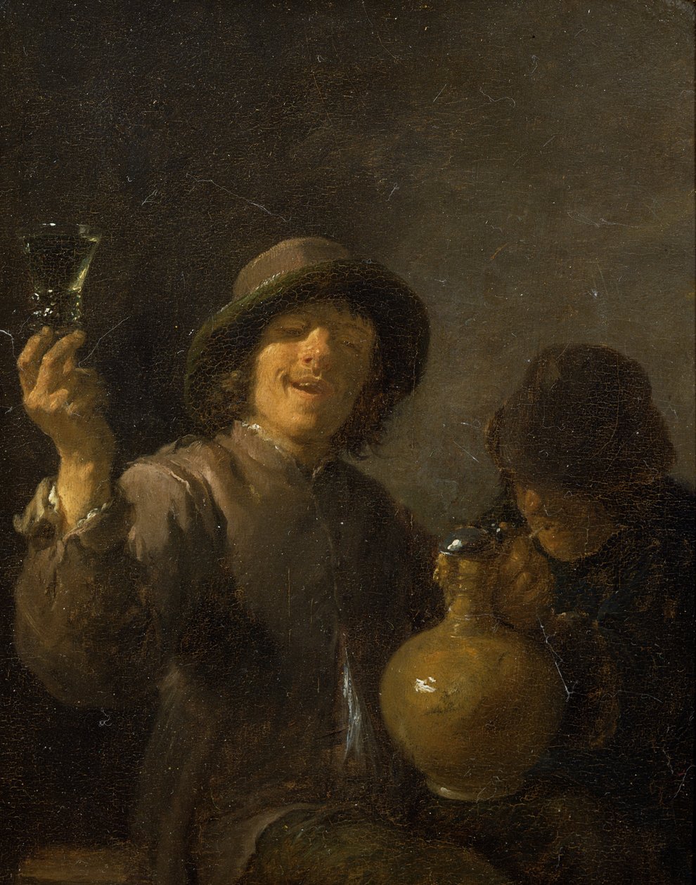 Deux rustres buvant - David Teniers the Younger