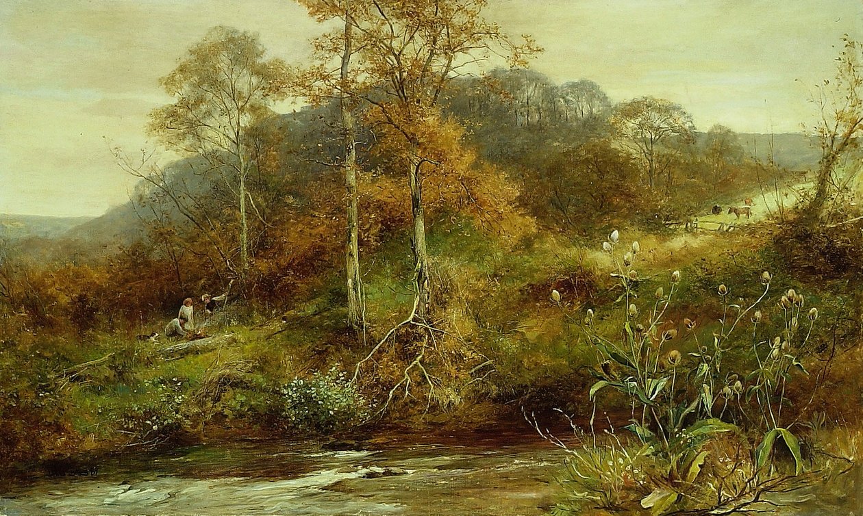 Scène de rivière en automne, Le Ruisseau - David Bates