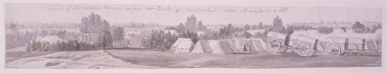 Paysage avec figures et une charrette - David Charles Read