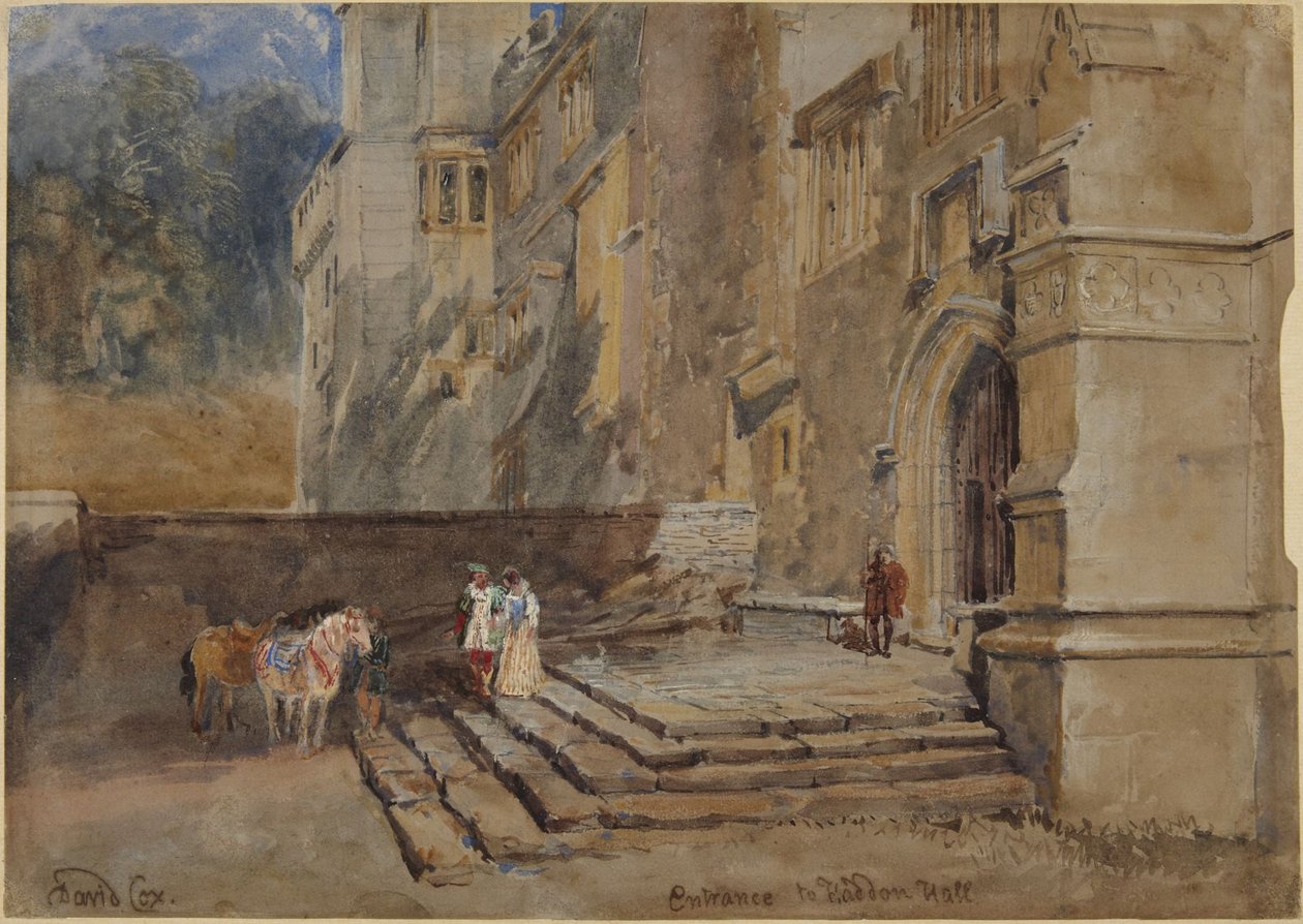 Entrée de Haddon Hall - David Cox