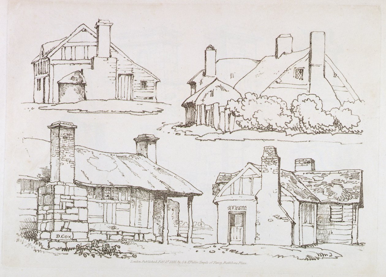 Planche 3 de Progressive Lessons on Landscape for Young Beginners, 1816 - David Cox